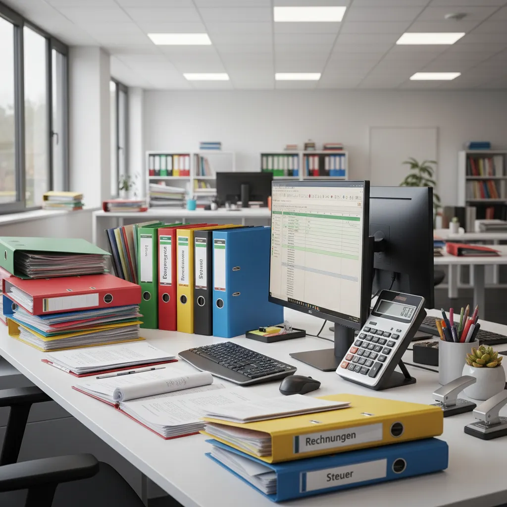 Ordner und Rechnungen